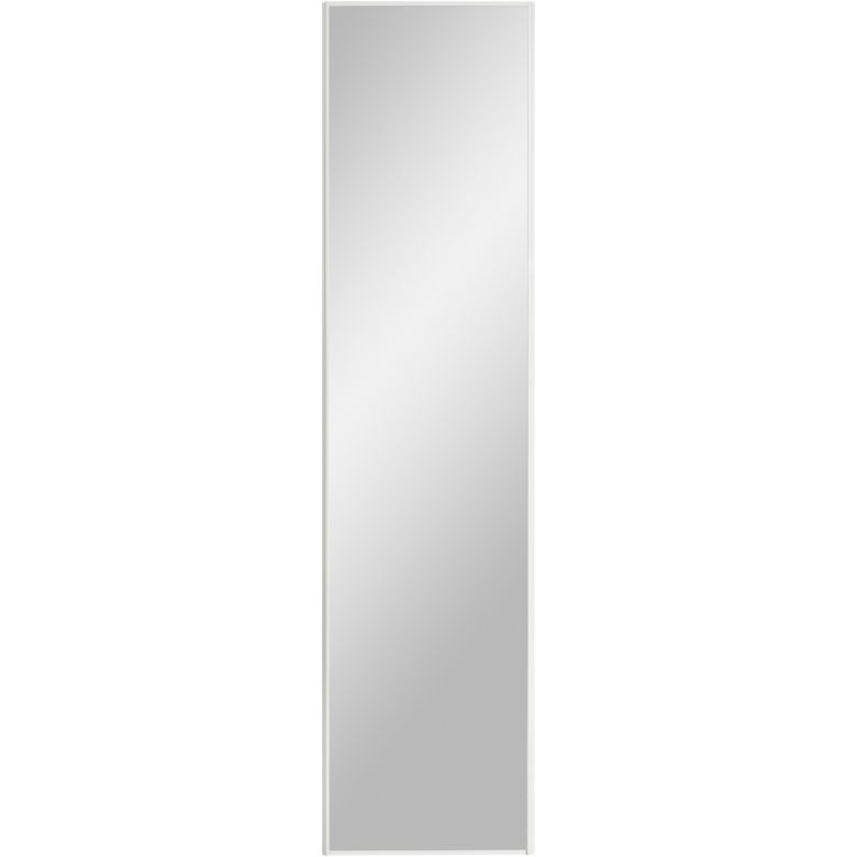 Porte de placard coulissante Glisseo miroir profil blanc