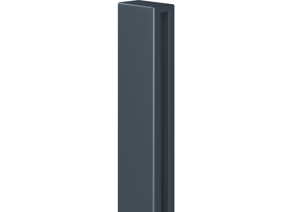Poteau pour clôture Valeda 1857mm aluminium gris sur mesure - Lapeyre