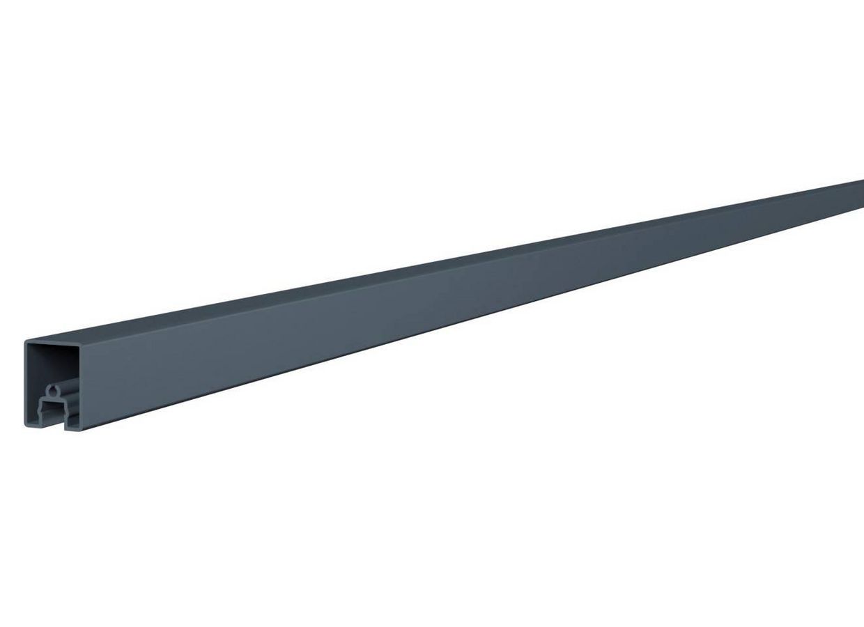 Profil de finition pour clôture VALEDA aluminium gris sur mesure - Lapeyre