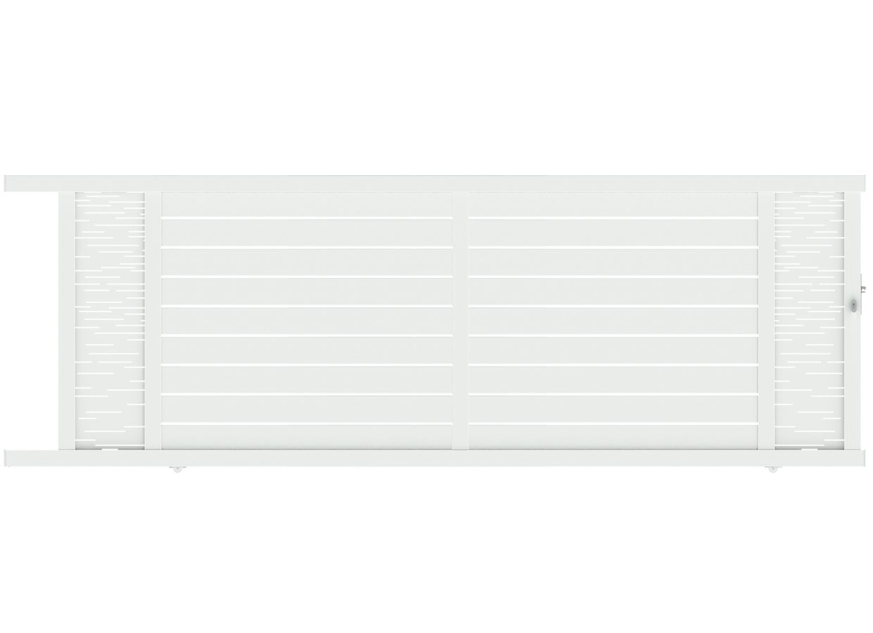Portail coulissant Aluminium Catane ligne horizontale sur mesure-Lapeyre