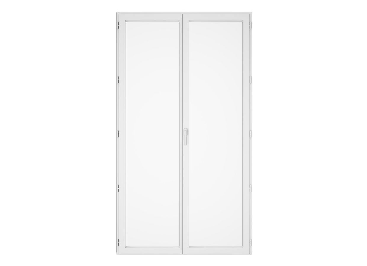 Porte-fenêtre PVC blanc Héméra sur mesure | Lapeyre