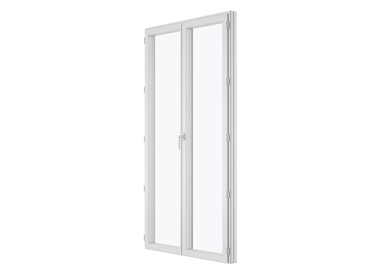 Porte-fenêtre PVC blanc Héméra sur mesure | Lapeyre