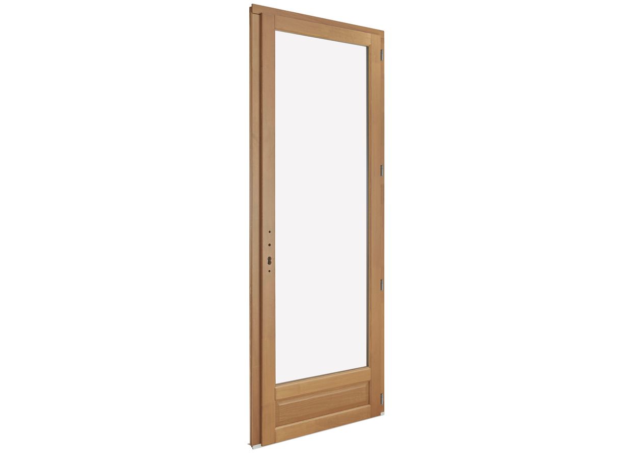 Porte-fenêtre ODE PIN sur-mesure lasure+F4 | Lapeyre