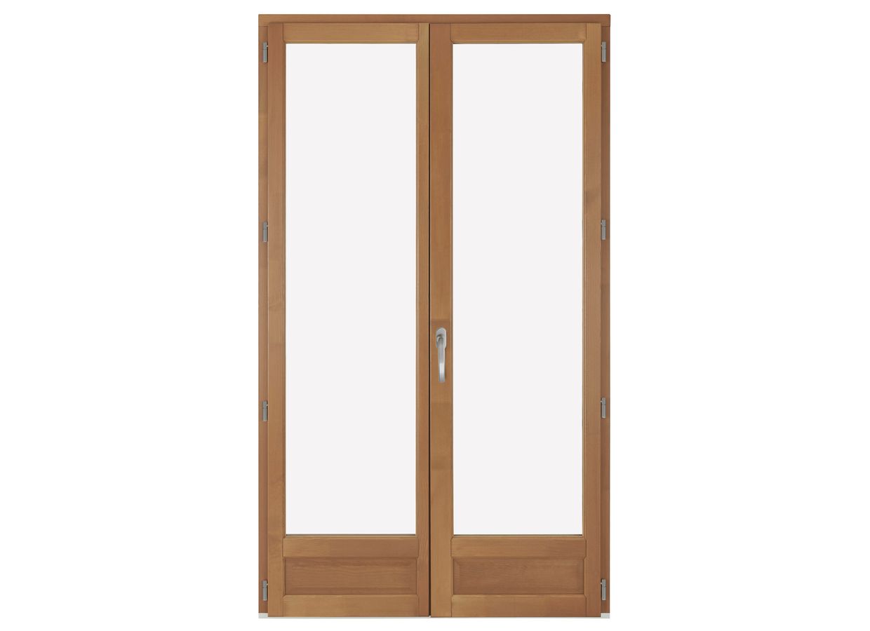 Porte-fenêtre ODE PIN sur-mesure lasure+F4 | Lapeyre