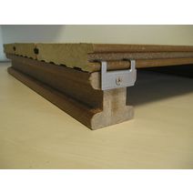 Sachet de 10 clips de début et de fin pour lames en bois composite