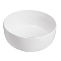 Vasque ELEGANCE porcelaine blanche à poser D40