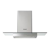 Hotte décorative îlot en inox et verre plat BRANDT - Cuisine