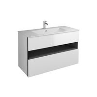 Meuble avec niche Equivok et plan en résine - Salle de bains