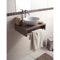 Plan lave mains Evasion sans vasque Bois foncé - Salle de bains