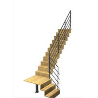 Escalier Jazz quart tournant palier rampe Fera | Lapeyre