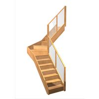 Escalier Faubourg quart tournant intermédiaire rampe Emerence | Lapeyre