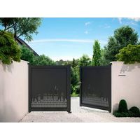 Portail battant Aluminium Milano - Extérieur