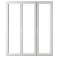 Porte-fenêtre Pria PVC 3 vantaux sans soubassement-Lapeyre