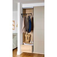 Penderie escamotable fixation latérale pour dressing Espace  - Lapeyre