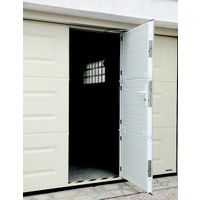 Porte de garage Antonin sectionnelle avec portillon motorisée SOMFY | Lapeyre