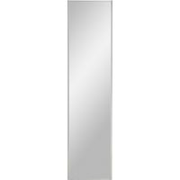 Porte de placard coulissante miroir avec profil gris Glisseo