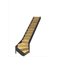 Escalier Esteban quart tournant bas rampe sans rampe | Lapeyre