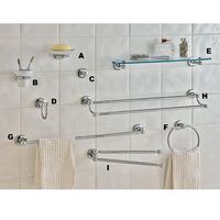 Accessoires de salle de bains GLAMOUR - Porte-serviettes double - Salle de bains
