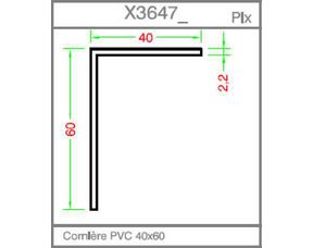 Habillage intérieur et/ou extérieur Classic PVC Angle 40/60mm - Fenêtres