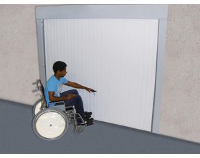 Kit pour porte basculante pour personne à mobilité réduite - Extérieur