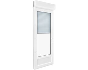 Porte-fenêtre Pria PVC 1 vantail avec volet roulant intégré à clé  - Fenêtres - Lapeyre