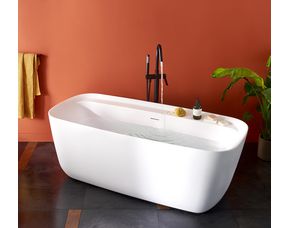 Baignoire droite acrylique BRUNEHILDE - Salle de bains