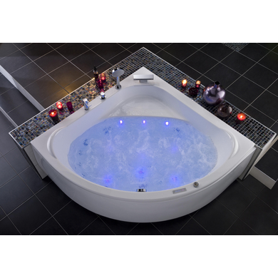 Baignoire balnéo d'angle modèle LAGUNE système Diamant - Salle de bains