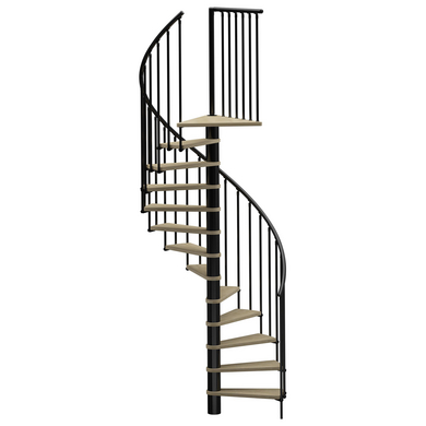 Escalier spirale ENZO avec Rampe ENO - Escaliers - Lapeyre