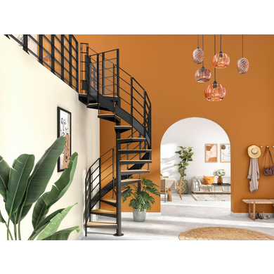 Escalier spirale EDOUARD avec Rampe ELISE - Escaliers - Lapeyre
