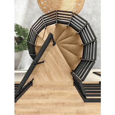 Escalier spirale EDOUARD avec Rampe ELISE - Escaliers - Lapeyre