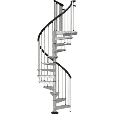 Escalier extérieur Spiro Spiral en acier galvanisé - Escaliers
