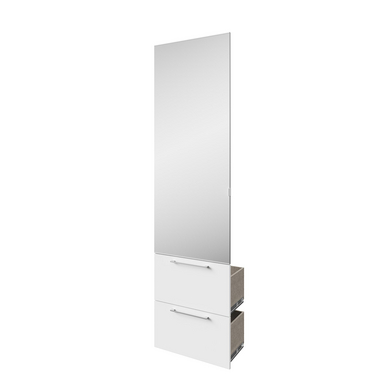 Kit 1 porte miroir avec 2 tiroirs H.226 cm pour Pièce à vivre ESPACE