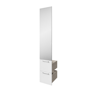 Kit 1 porte miroir avec 2 tiroirs H.226 cm pour Pièce à vivre ESPACE