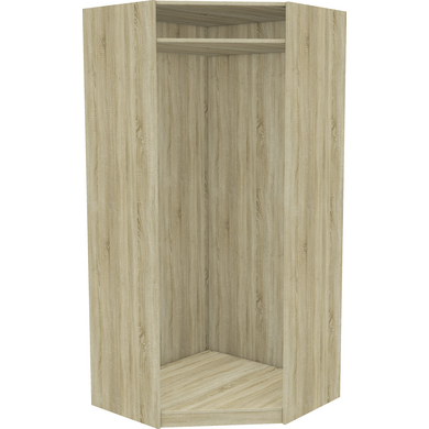 Caisson d'angle Droit H.203.5 x P.50 cm pour Dressing Espace