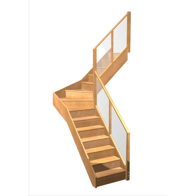Escalier Faubourg quart tournant intermédiaire rampe Emerence
