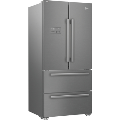 Réfrigérateur congélateur combiné pose libre inox Beko GNE6049XPN