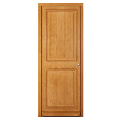 Porte d'entrée** Bois exotique ANNAELLE + barillet  30x40 H.215 x l.90 droite