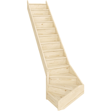 Escalier Uno sans rampe - Escaliers - Lapeyre