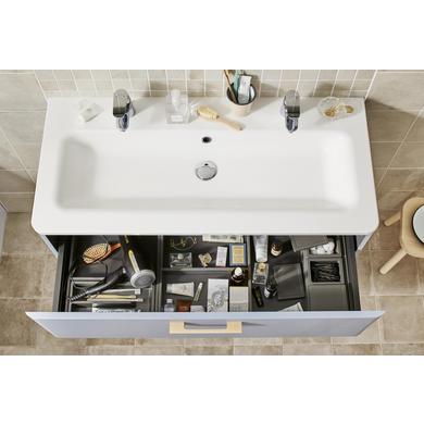 Plan en céramique pour meuble de salle de bains Arronde - Salle de bains - Lapeyre