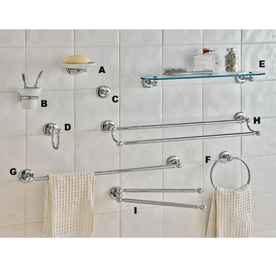 Accessoires de salle de bains GLAMOUR - Crochet - Salle de bains