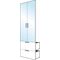 Kit de 2 portes miroirs avec 2 tiroirs H.128.4 cm pour Pièce à vivre Espace - Rangements - Lapeyre