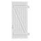 Volet PVC simple barres et écharpe, pentures posées 1 vantail battant version gauche - Fenêtres