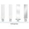Porte de placard coulissante GLISSEO - Décor miroir argent profil laqué blanc - Rangements