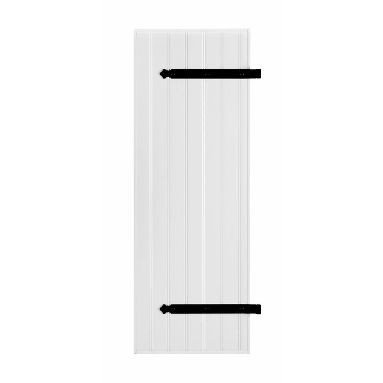 Volets battants PVC renforcés Malo recoupables, barres et écharpe - Fenêtre