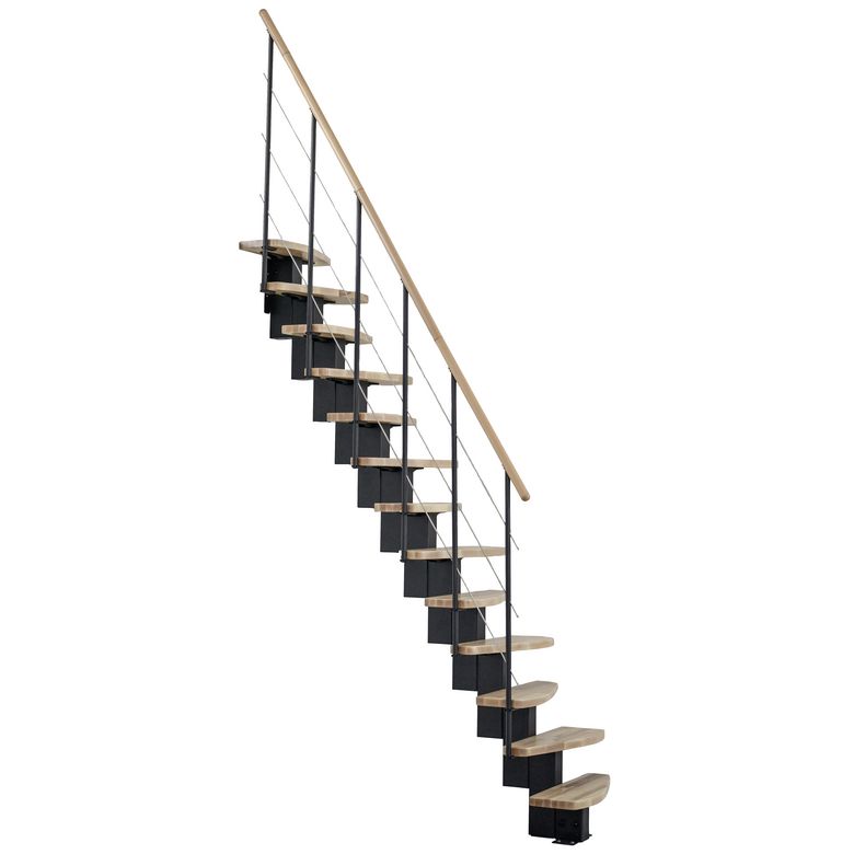Escalier gain de place bali 2 droit en hêtre -Lapeyre