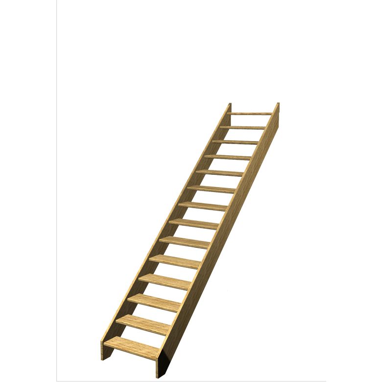 Escalier Aria droit sans rampe | Lapeyre
