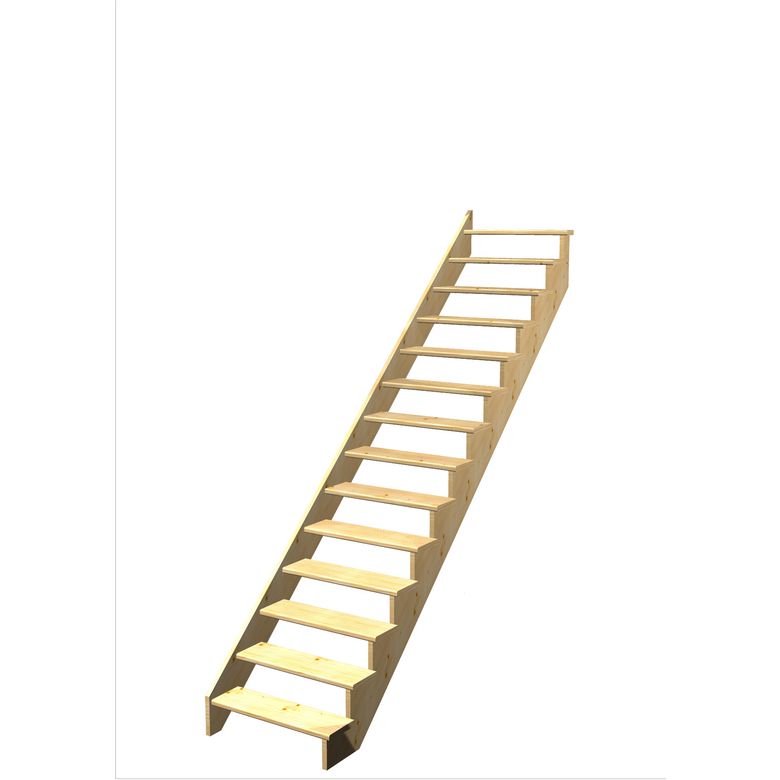 Escalier Ouessant droit sans rampe | Lapeyre