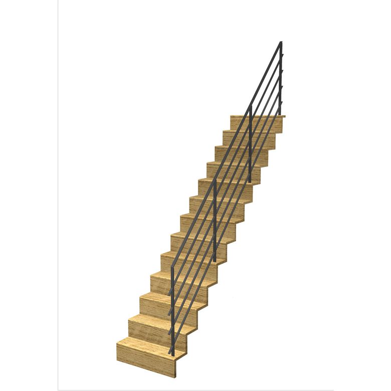Escalier Jazz droit rampe Fera | Lapeyre