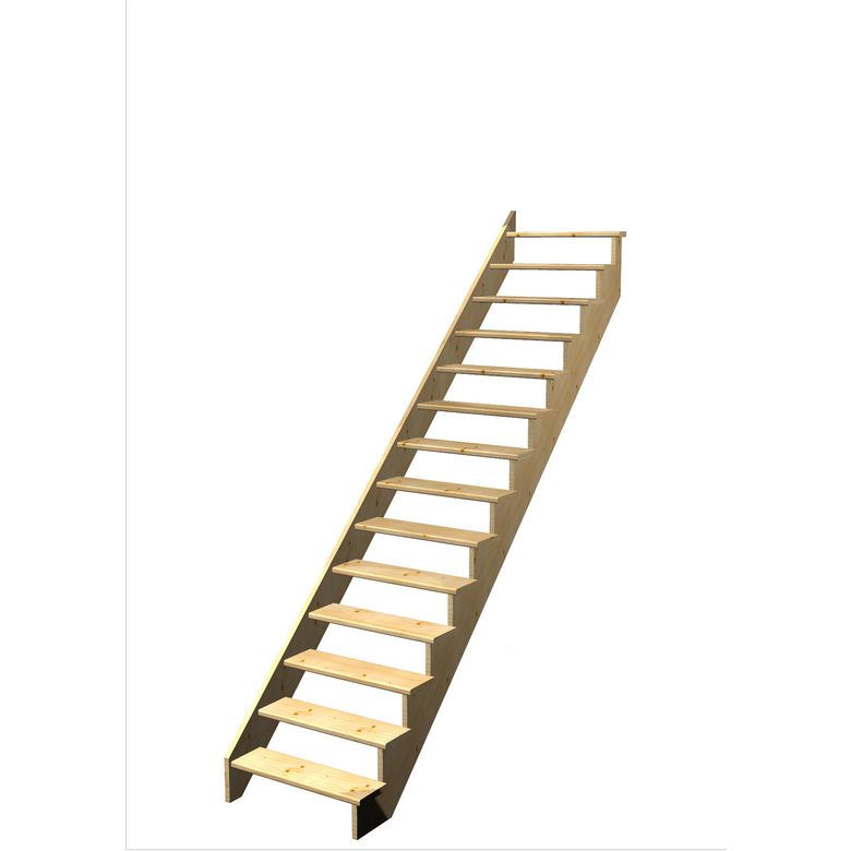 Escalier Ouessant droit sans rampe | Lapeyre