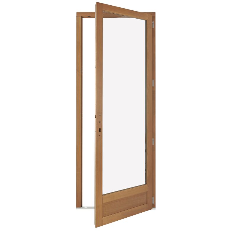 Porte-fenêtre ODE PIN sur-mesure lasure+F4 | Lapeyre